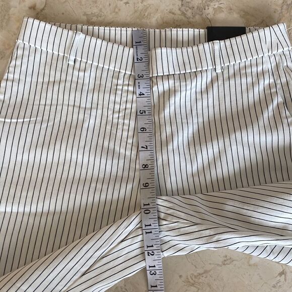 NWT Jules & Leopold Pinstripe Full On Slim Leg Capri Pants - Picture 12 of 13